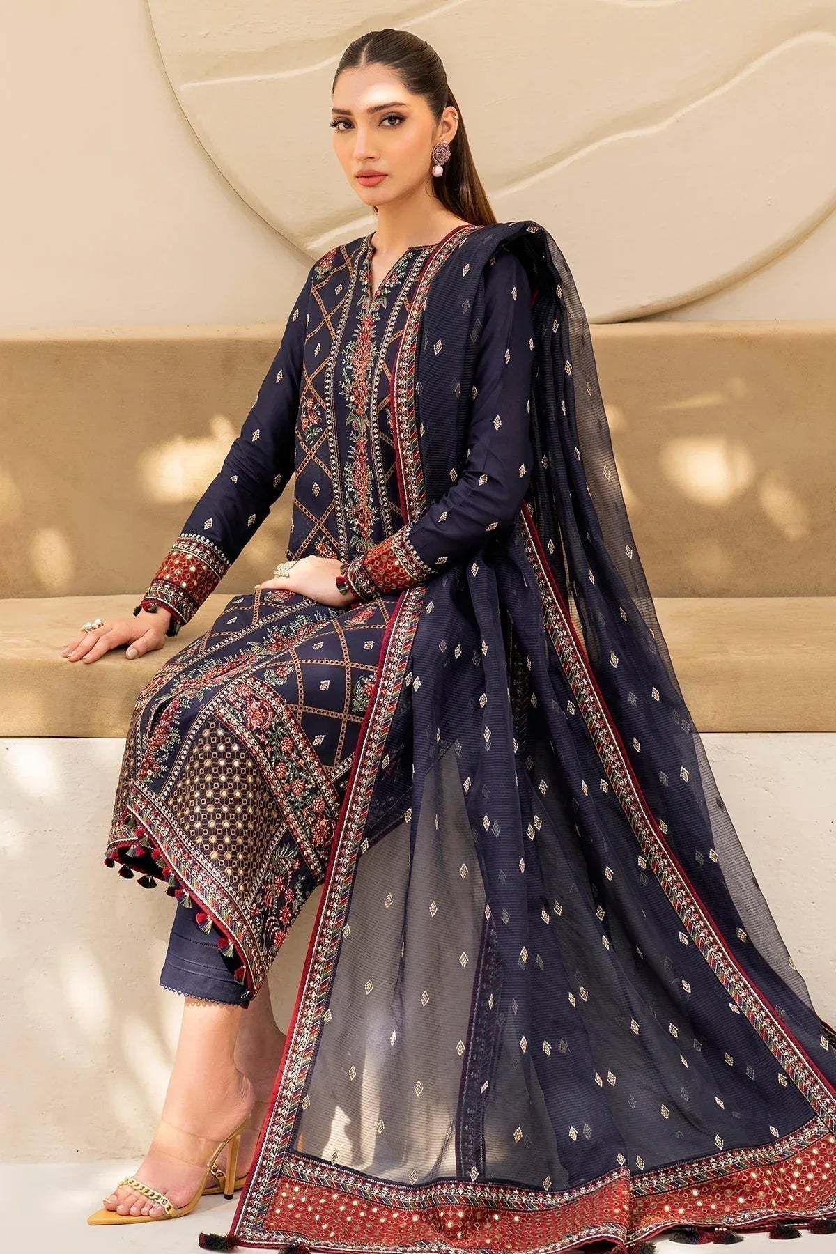 Jazmin | Irish Lawn SS 24 | D6 - Aqsa Fabrics