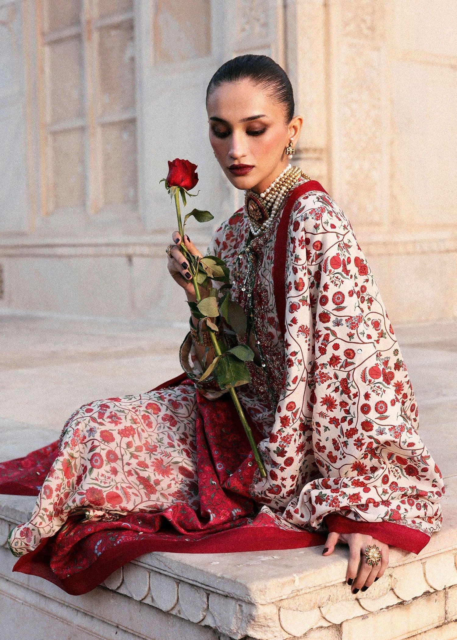 Hussain Rehar | Luxury Pret AW 25 | Ivoria - Aqsa Fabrics