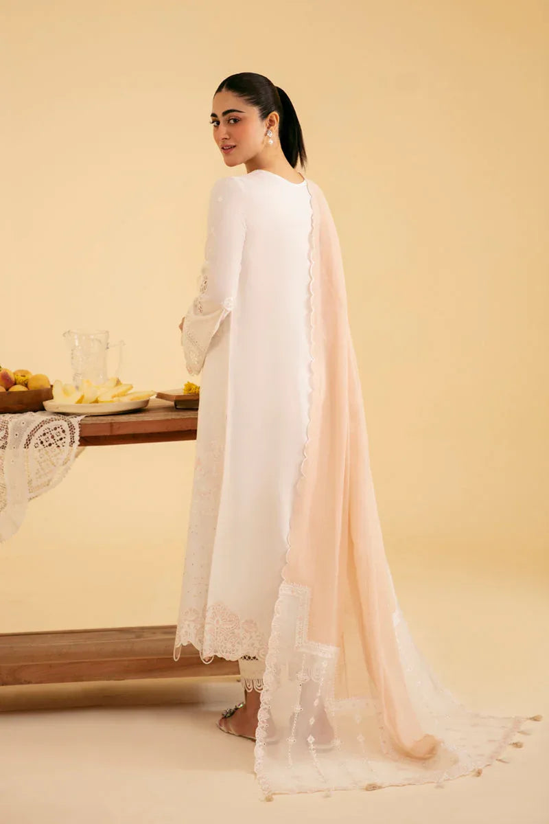 Qalamkar | Qlinekari Luxury Lawn | SQ-07 CARMIN - Aqsa Fabrics