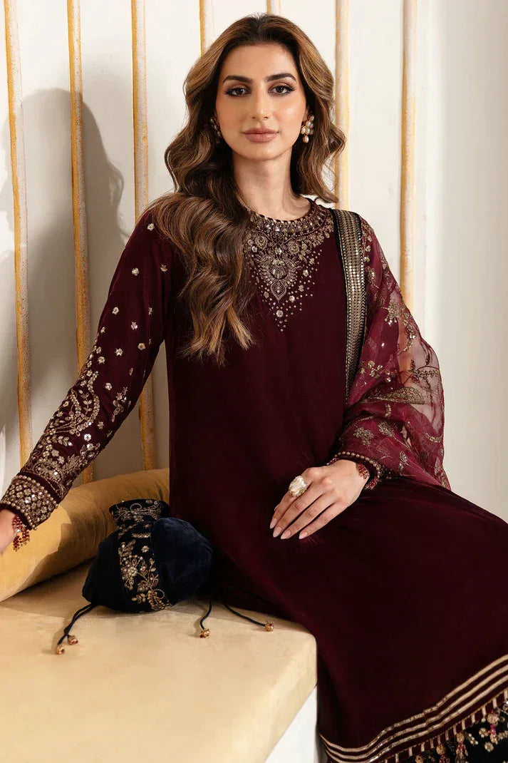 Jazmin | Velvet 23 | VF-2018 - Aqsa Fabrics