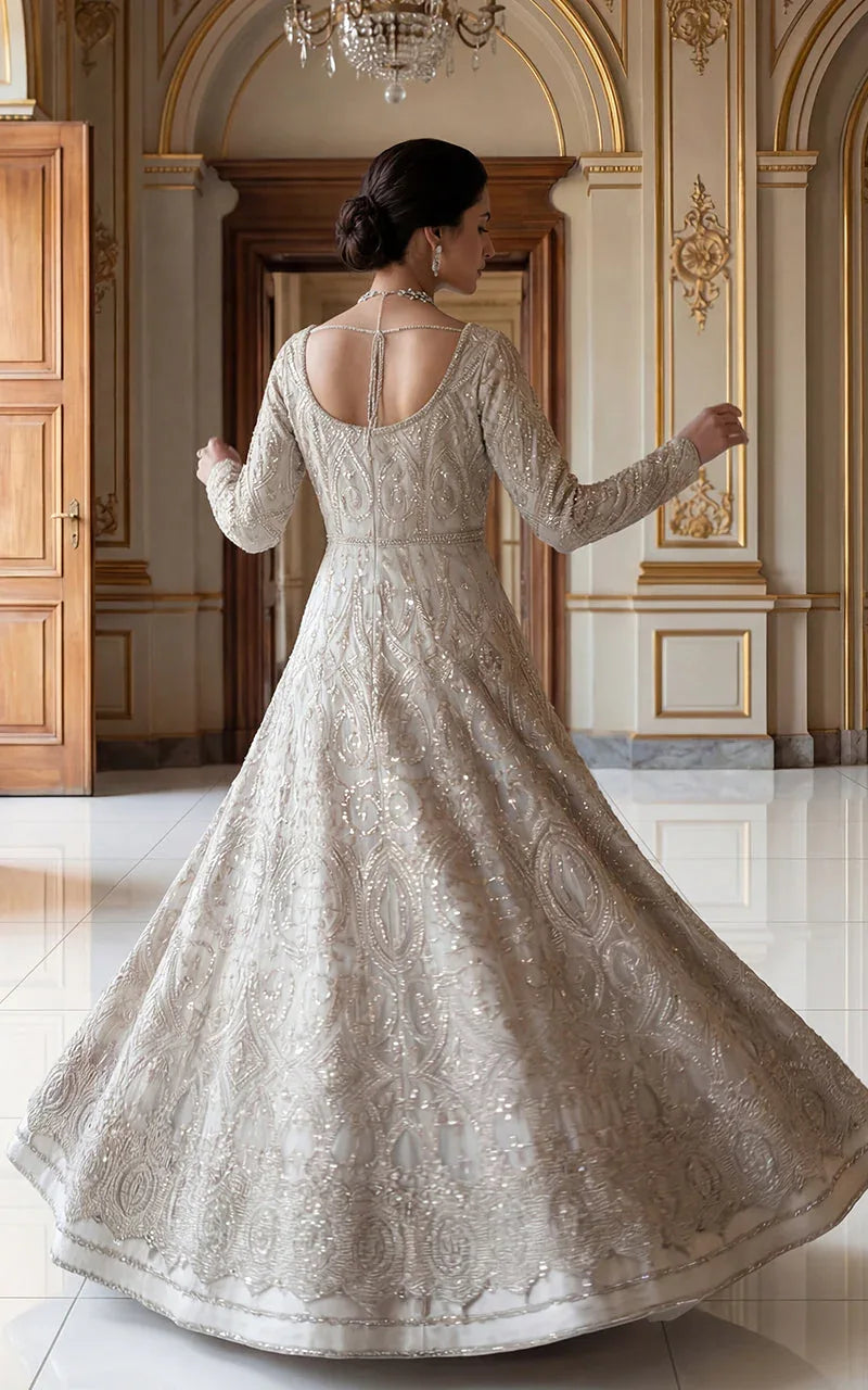 Ivory Lumière Mirror Gown