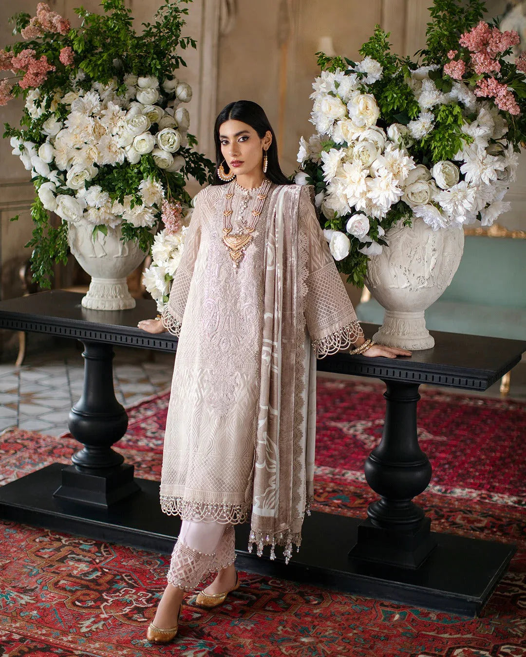 Sana Safinaz | Luxury Collection | Silver Gray - Aqsa Fabrics