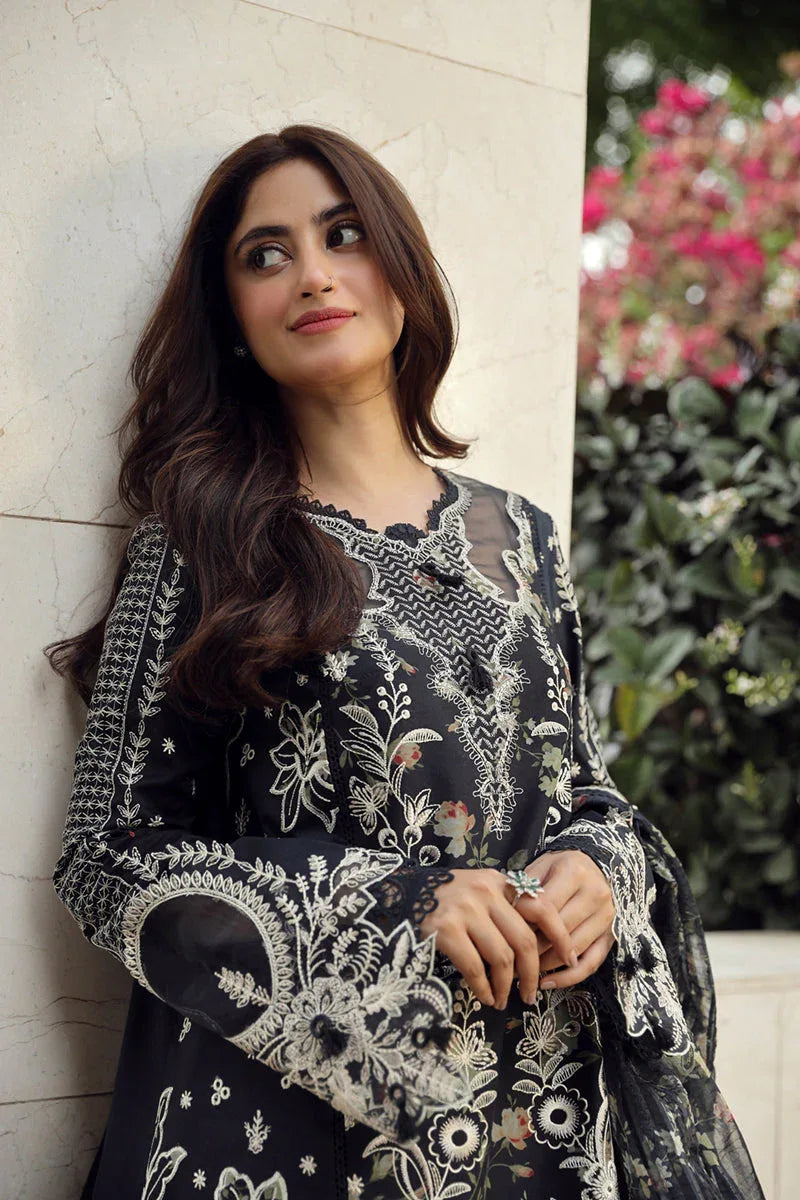 Qalamkar | Festive Lawn 2024 | PS-07 HAMNA - Aqsa Fabrics