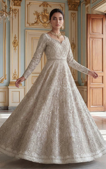 Ivory Lumière Mirror Gown