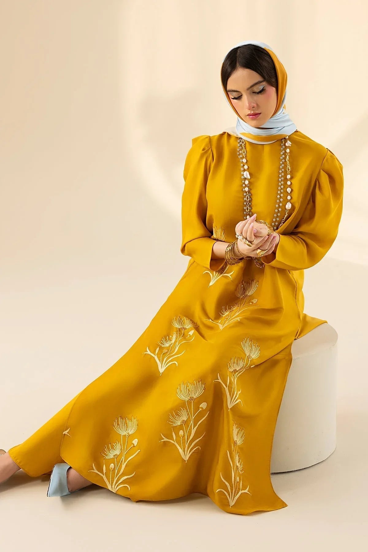 Erum Khan | Lillia Summer Edit | Honey Haze - Aqsa Fabrics