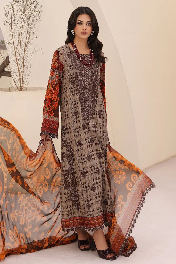 Charizma | Naranji Embroidered Lawn 24 | CN4-010 - Aqsa Fabrics