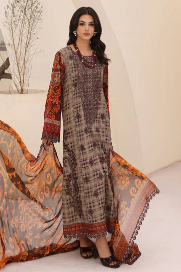 Charizma | Naranji Embroidered Lawn 24 | CN4-010 - Aqsa Fabrics