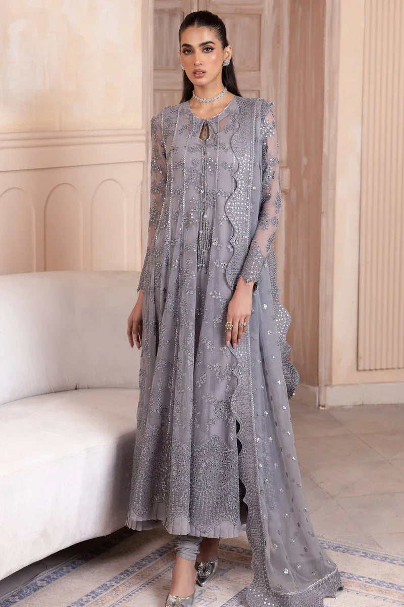 Jazmin | Formals Collection | CHIFFON UC-3045 - Aqsa Fabrics