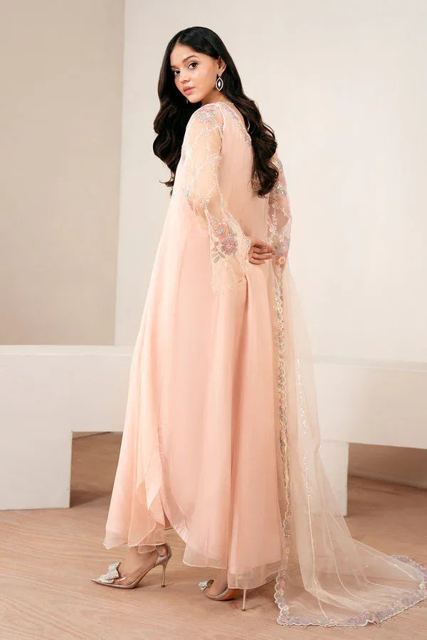 Baroque | Luxury Pret 25 | EMBROIDERED CHIFFON PR-1054 - Aqsa Fabrics