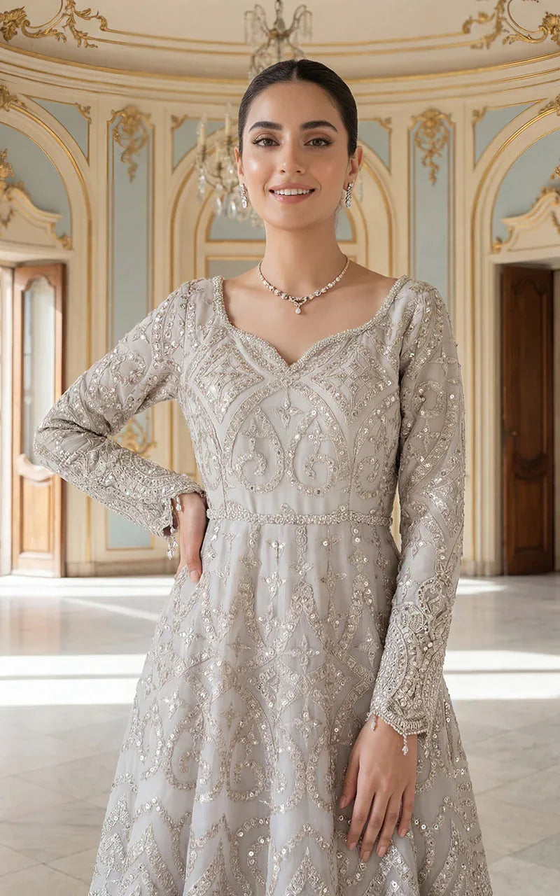 Ivory Lumière Mirror Gown
