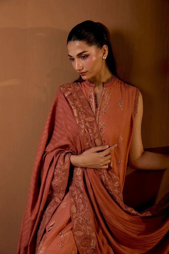 Sobia Nazir | Winter Shawl 25 | Design 4A - Aqsa Fabrics