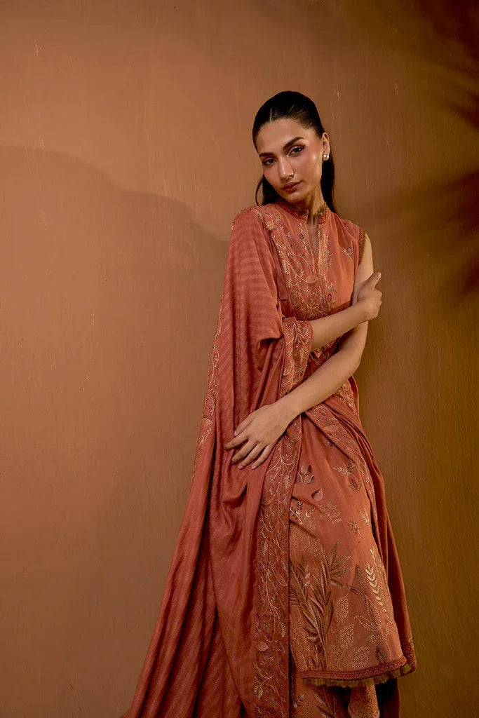 Sobia Nazir | Winter Shawl 25 | Design 4A - Aqsa Fabrics