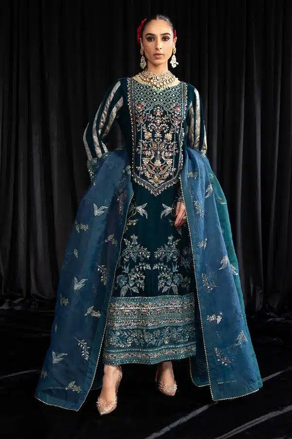 Nureh | Maya Velvet 23 | Lehar - Aqsa Fabrics