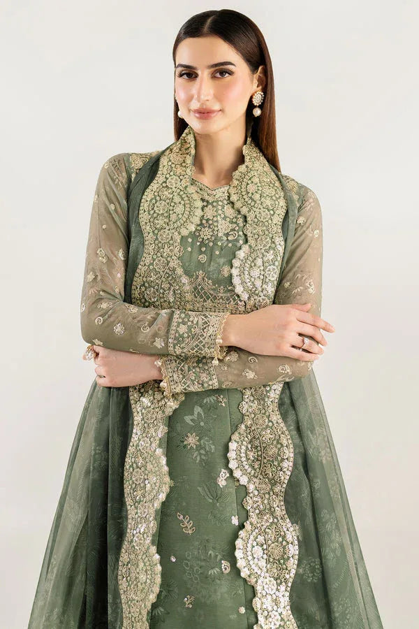 Farasha | Fiorella Formals | Olive Aura - Aqsa Fabrics
