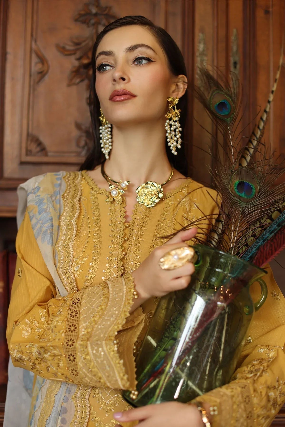Nureh | Maya Lawn | NS-155 - Aqsa Fabrics