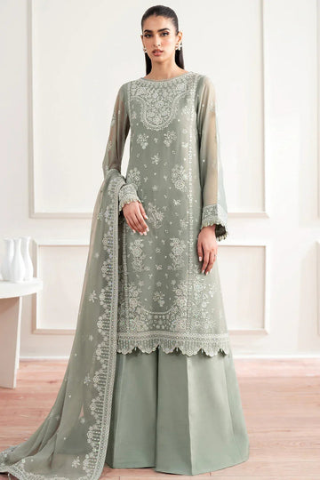 Farasha | Essence Formals 25 | Ash Green - Aqsa Fabrics