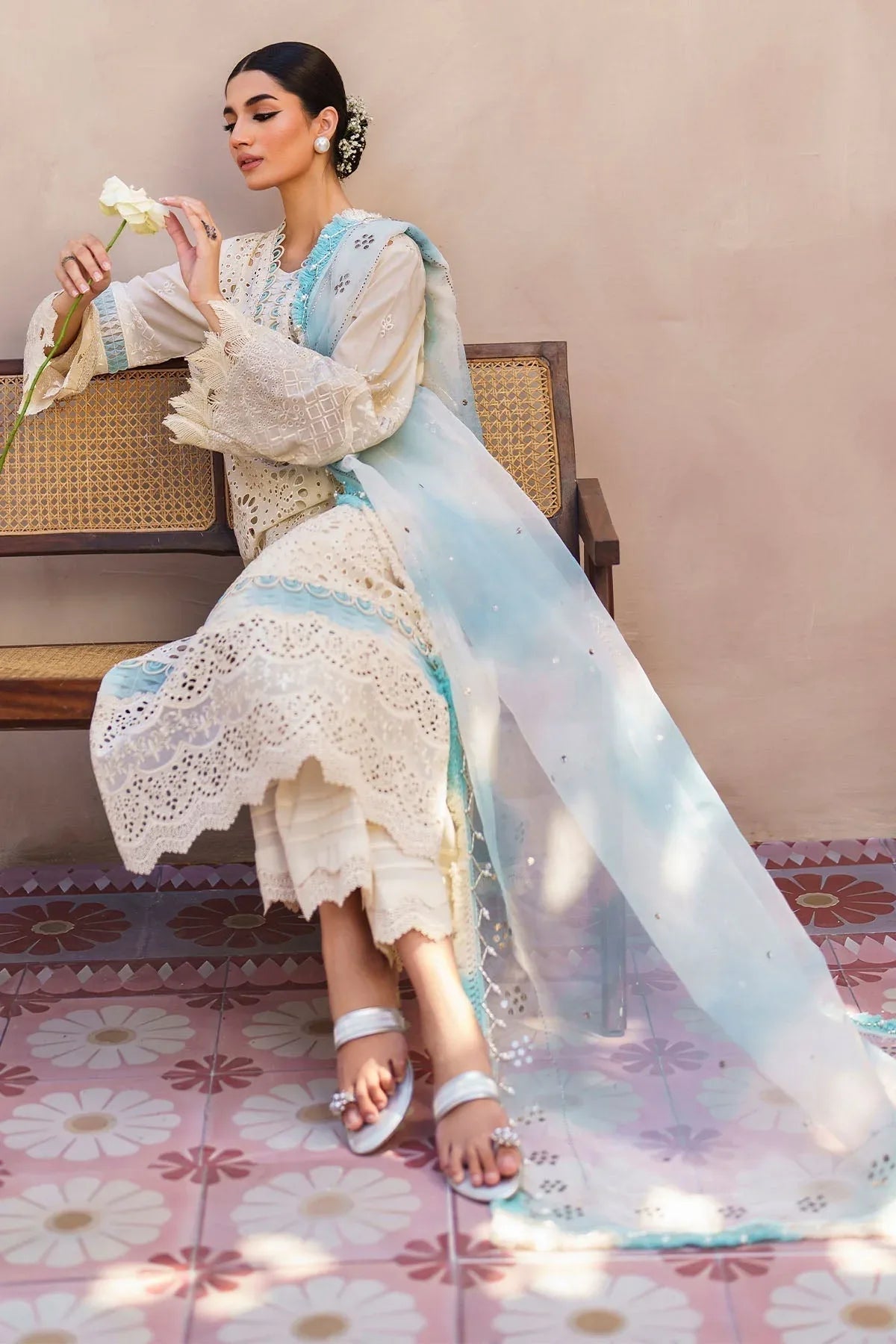 Nureh | Bazaar Lawn | NS-140 - Aqsa Fabrics