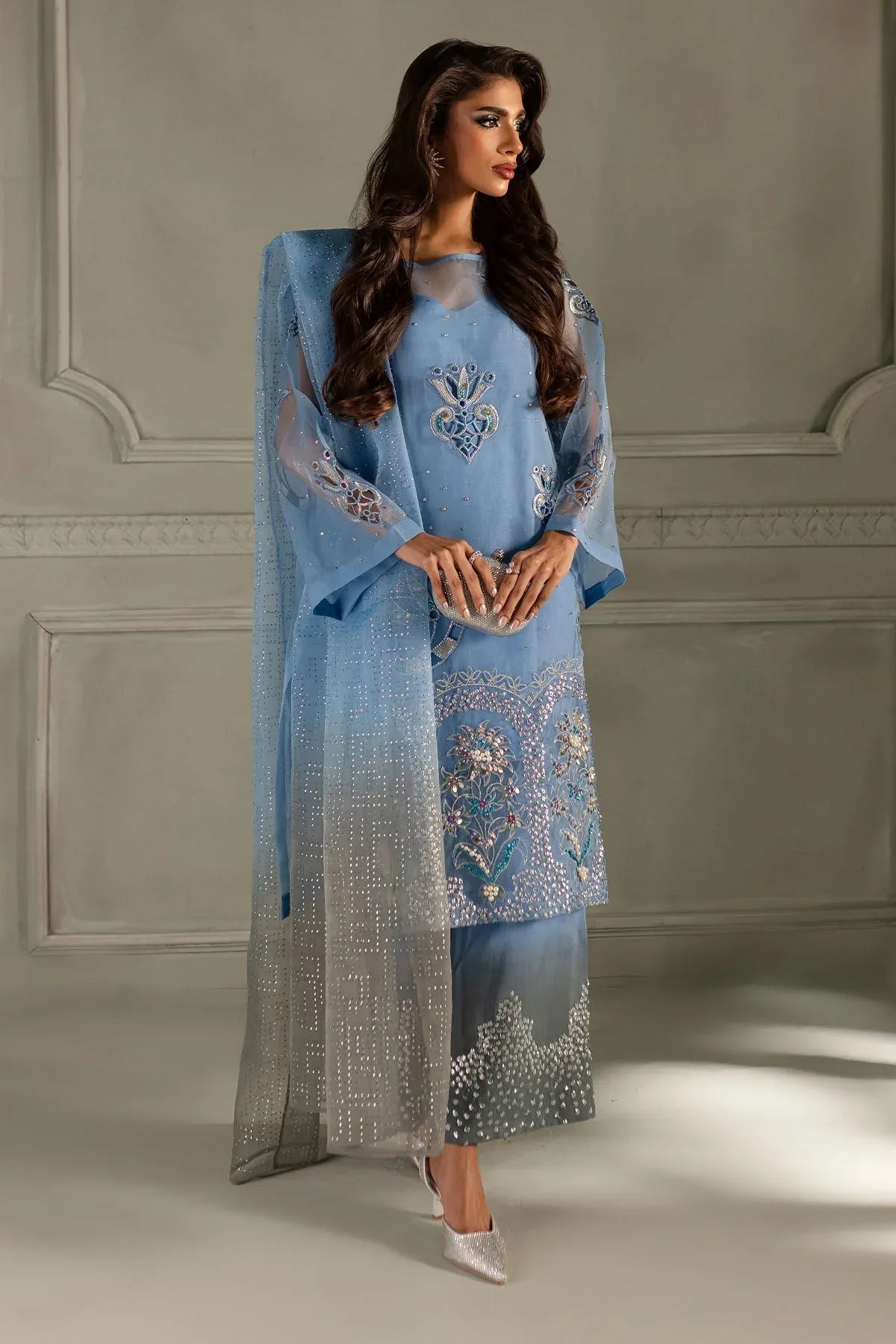 Nureh | Tiny Twinkles | Cosmic Glow TW-11 - Aqsa Fabrics