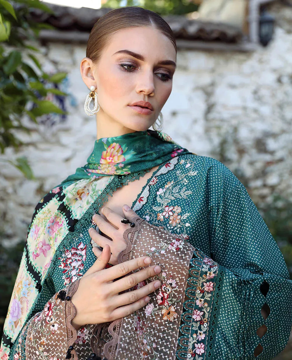Republic Womenswear | Aylin Summer Lawn 24 | Fleur (D2-B) - Aqsa Fabrics