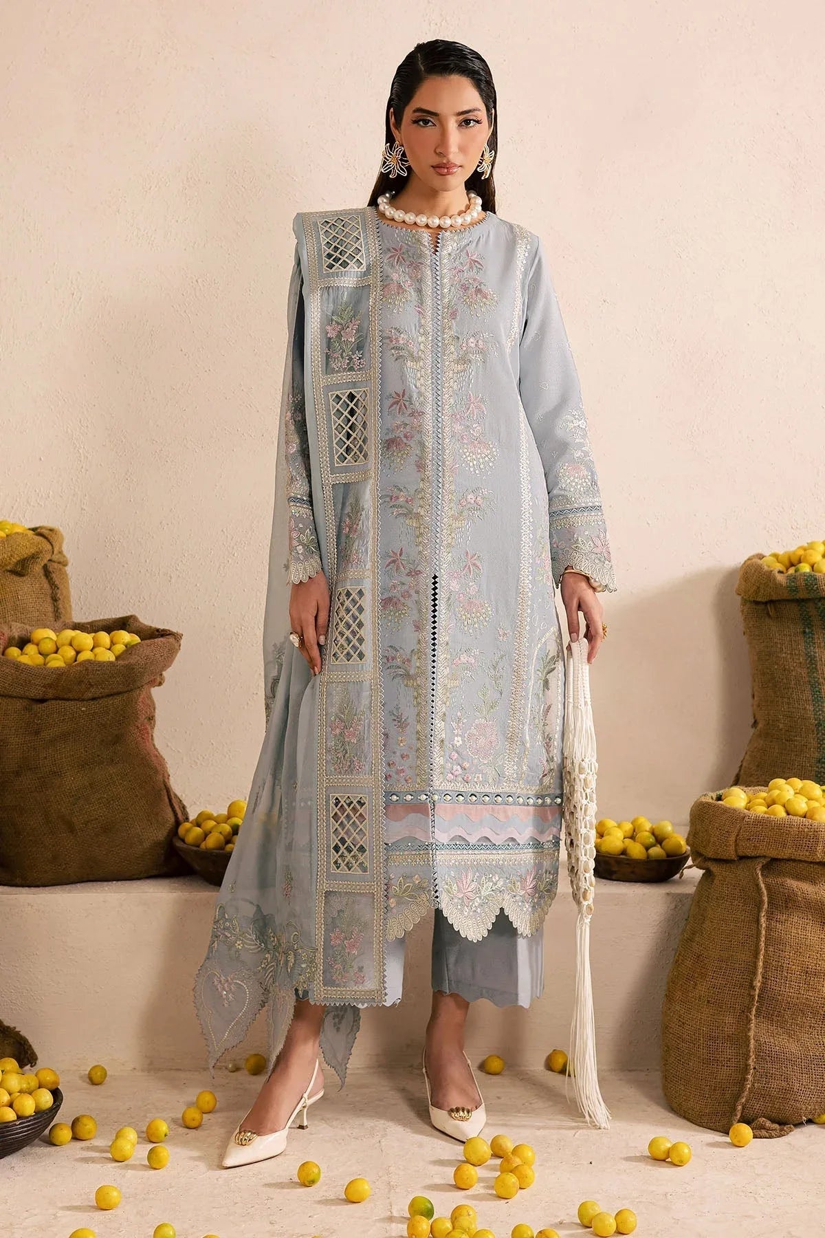 Nureh | Karandi Collection |NE-217 - Aqsa Fabrics