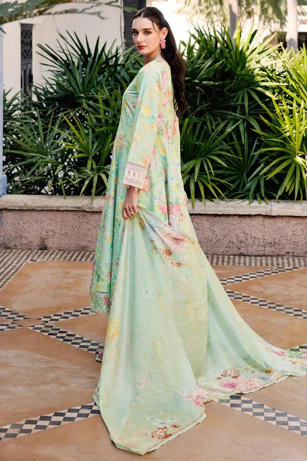 Farasha | Printed Essentials | Mint Dew - Aqsa Fabrics