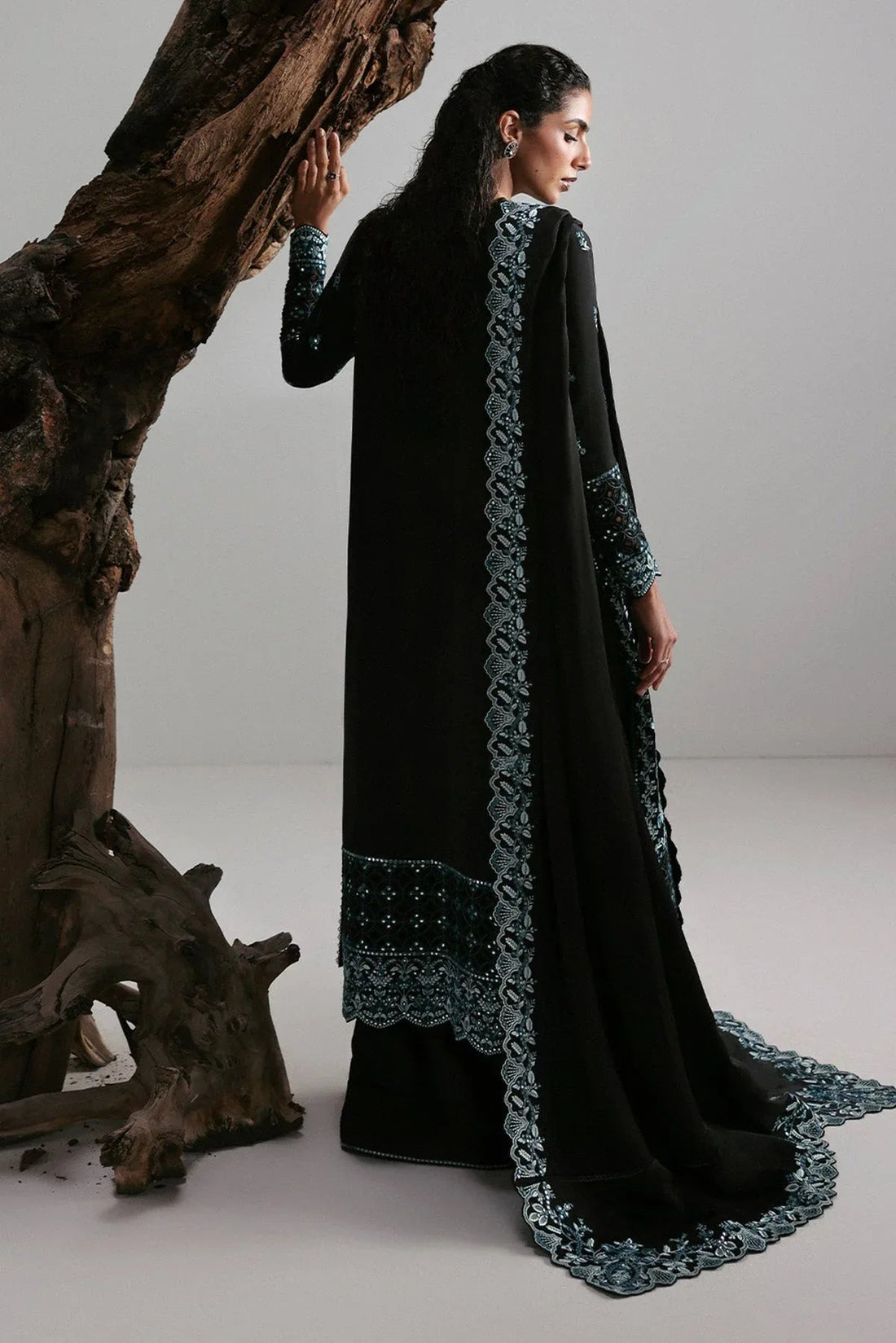 Afrozeh | Slate Ready to Wear | Rhylen - Aqsa Fabrics