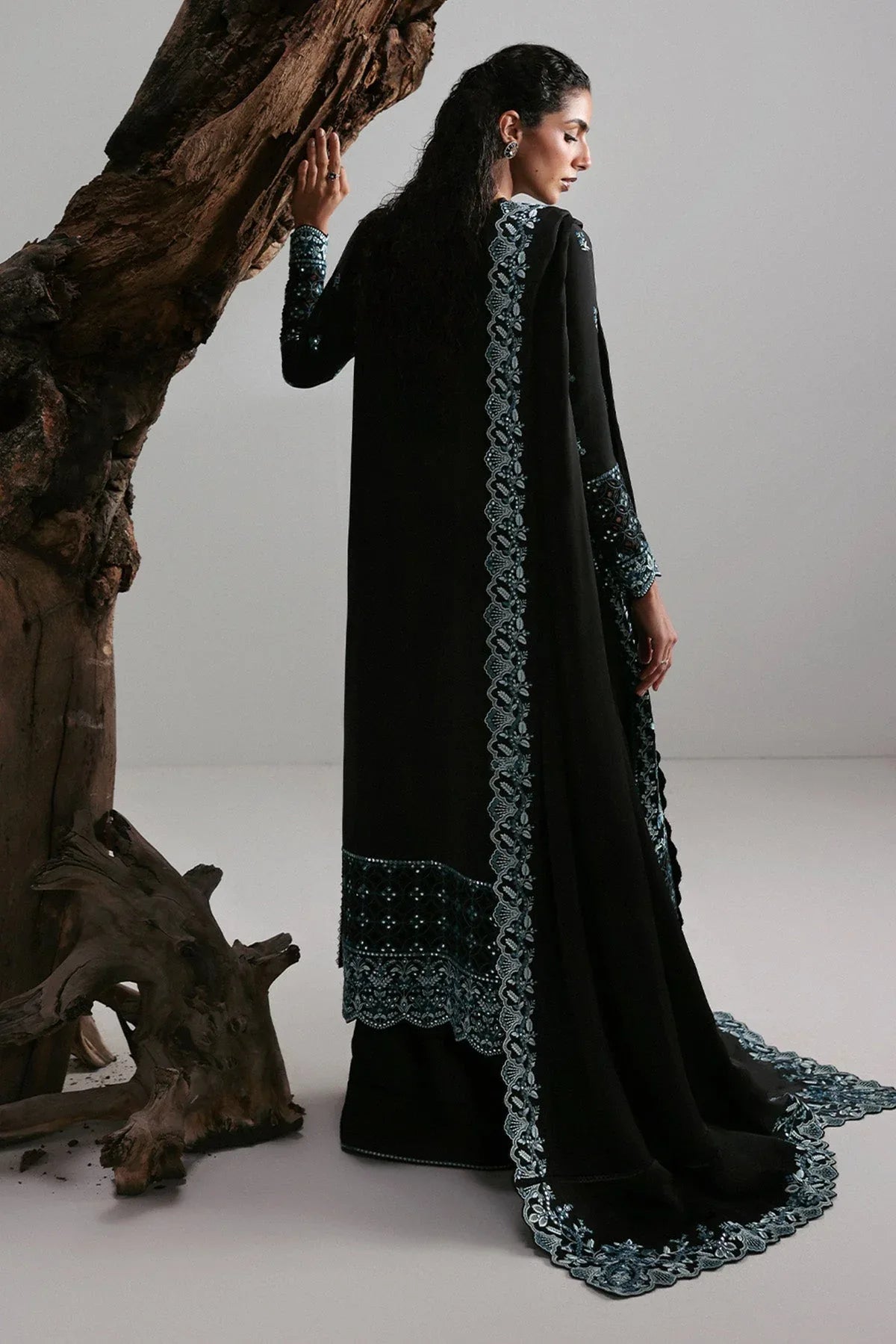 Afrozeh | Slate Ready to Wear | Rhylen - Aqsa Fabrics