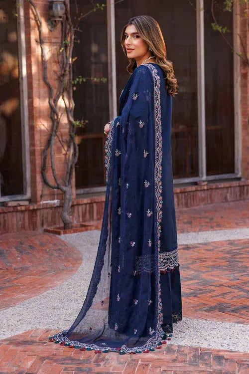 Farasha | Kaavish Lawn 24 | DEEP SAPPHIRE - Aqsa Fabrics