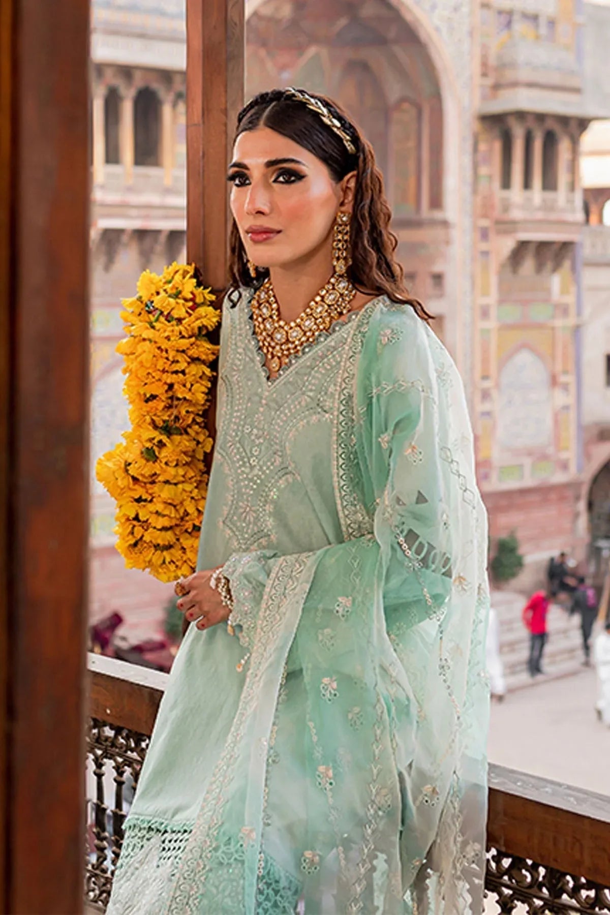 Nureh | Lawn Jacquard | NS-77 - Aqsa Fabrics