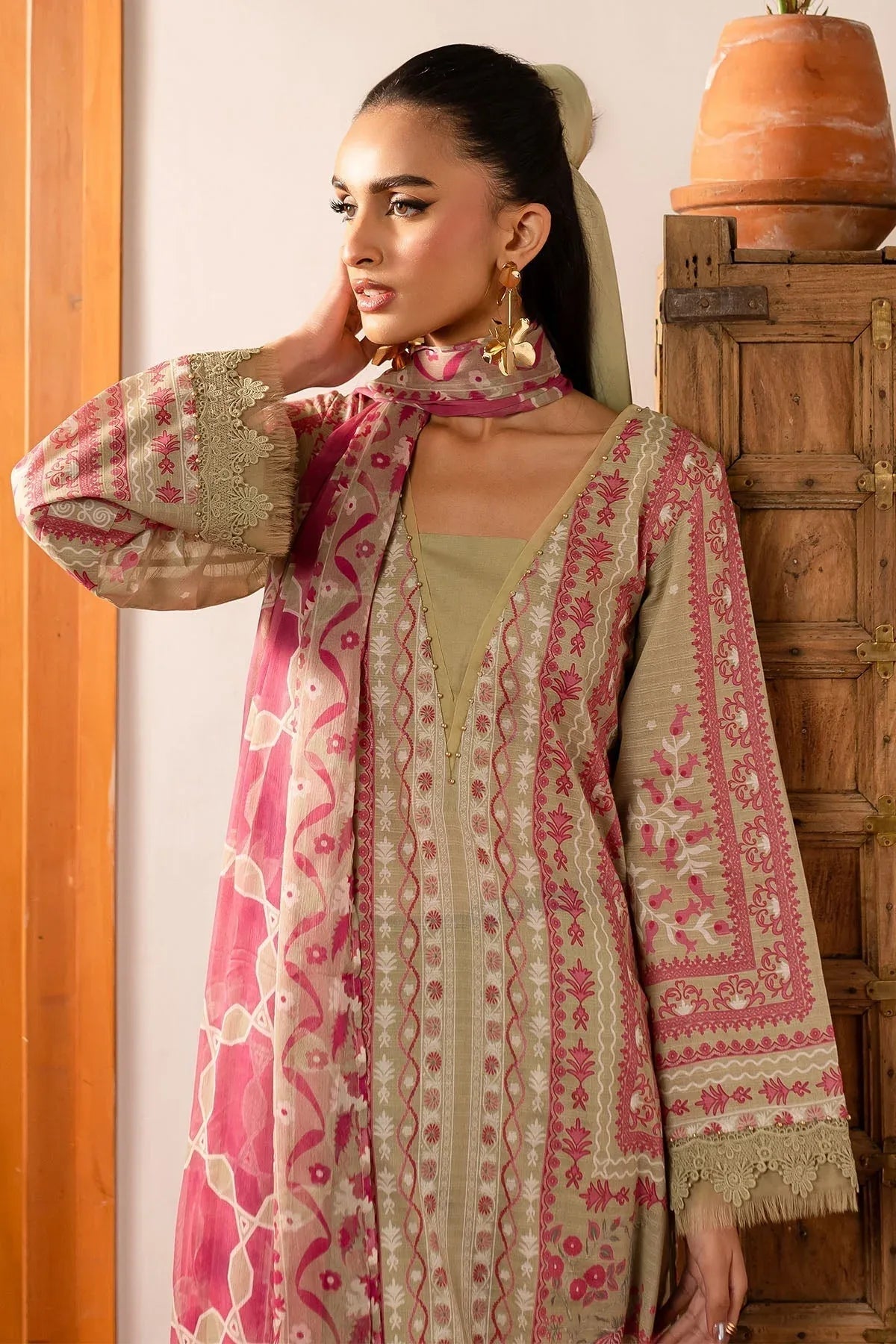 Nureh | Printed lawn 25 | SP-141 - Aqsa Fabrics