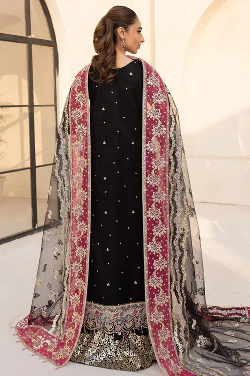 Farasha | Lu Zella Premium Formals 25 | Stardust Noir - Aqsa Fabrics