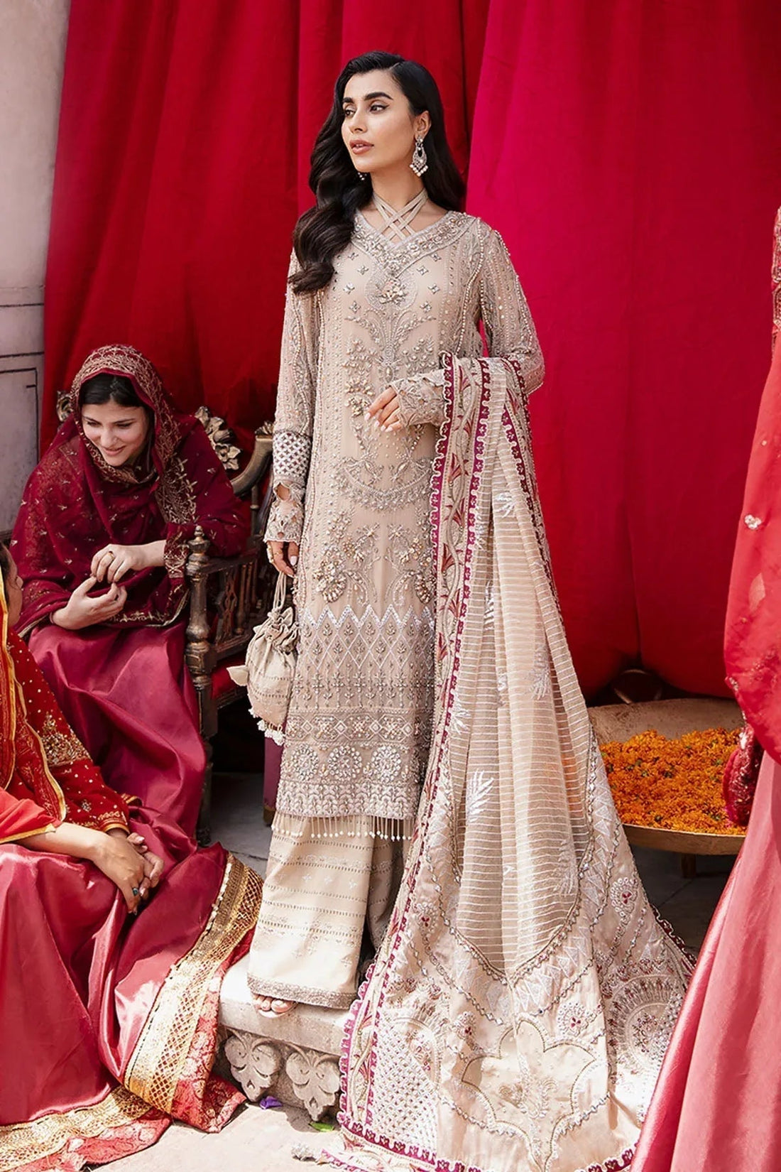 Nureh | Jhoomro Wedding Formals | Jaipur - Aqsa Fabrics