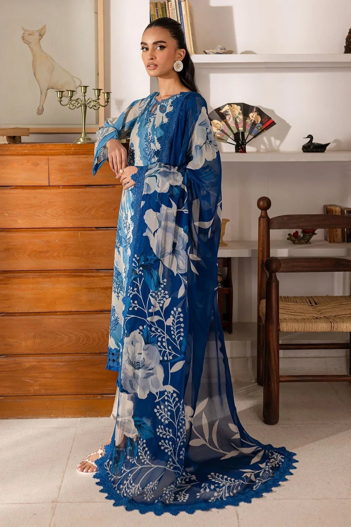 Nureh | Printed Lawn 25 | SP-148 - Aqsa Fabrics