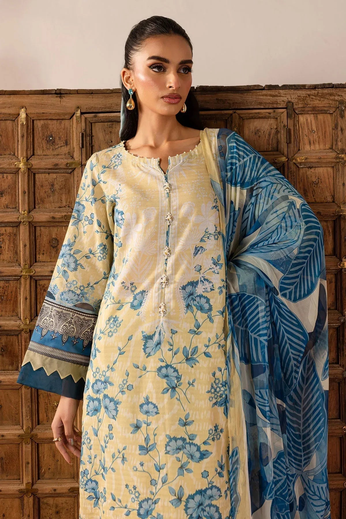 Nureh | Printed lawn 25 | SP-136 - Aqsa Fabrics