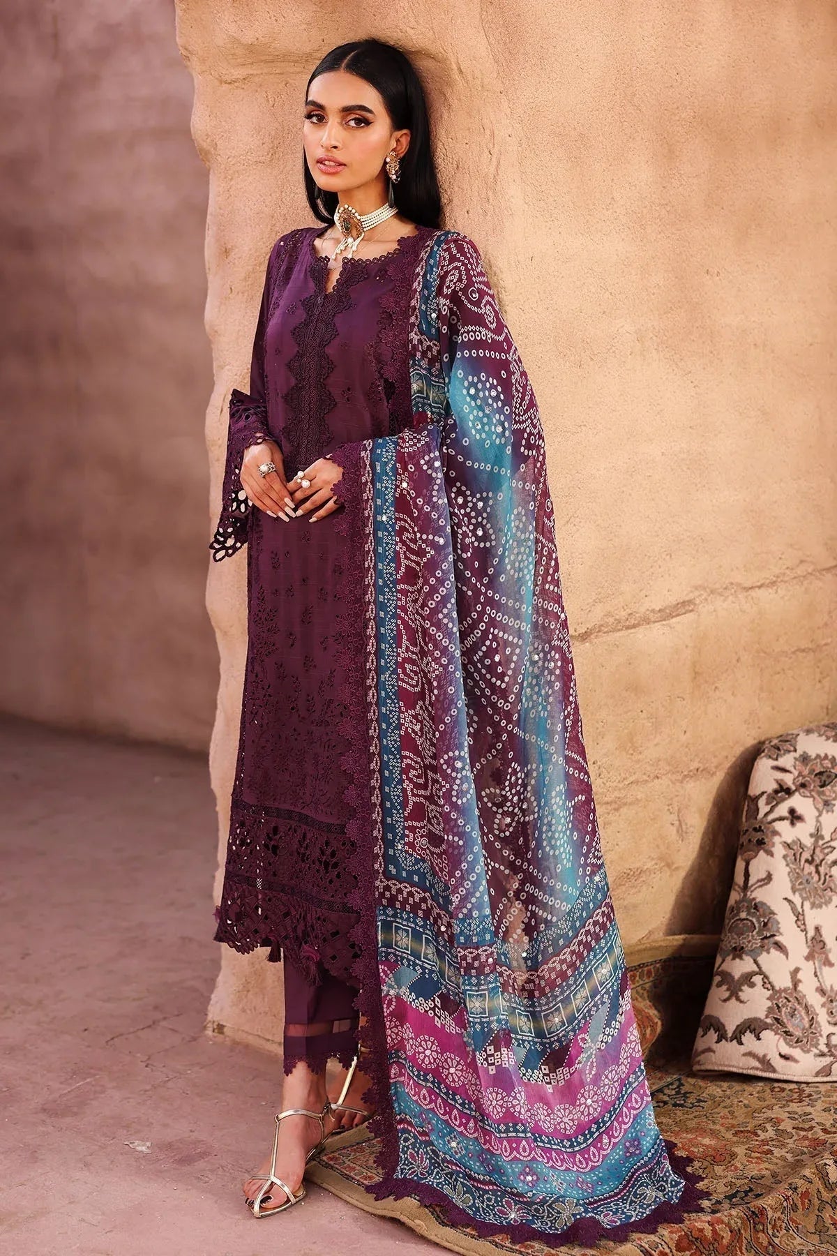 Nureh | Bazaar Lawn | NE-161 - Aqsa Fabrics