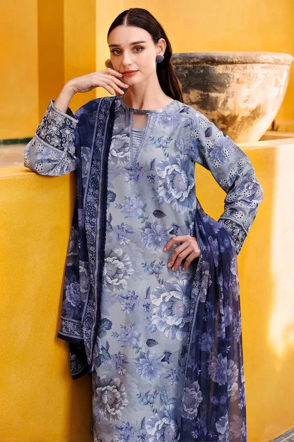 Farasha | Printed Essentials | Serene Haze - Aqsa Fabrics