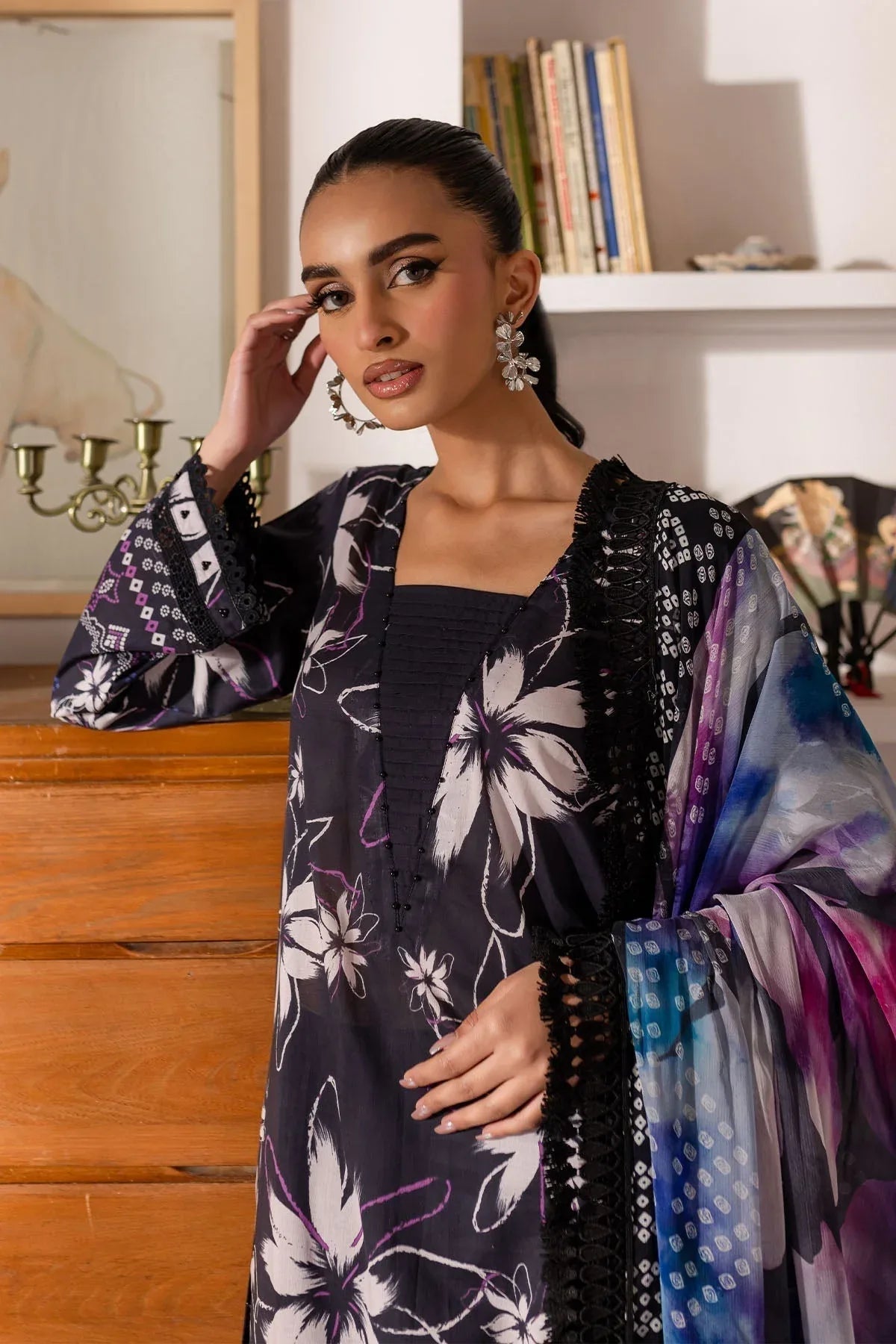 Nureh | Printed Lawn 25 | SP-150 - Aqsa Fabrics