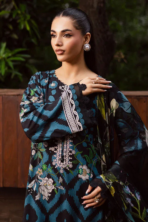 Nureh | Signature Printed Linen | SP-165 - Aqsa Fabrics
