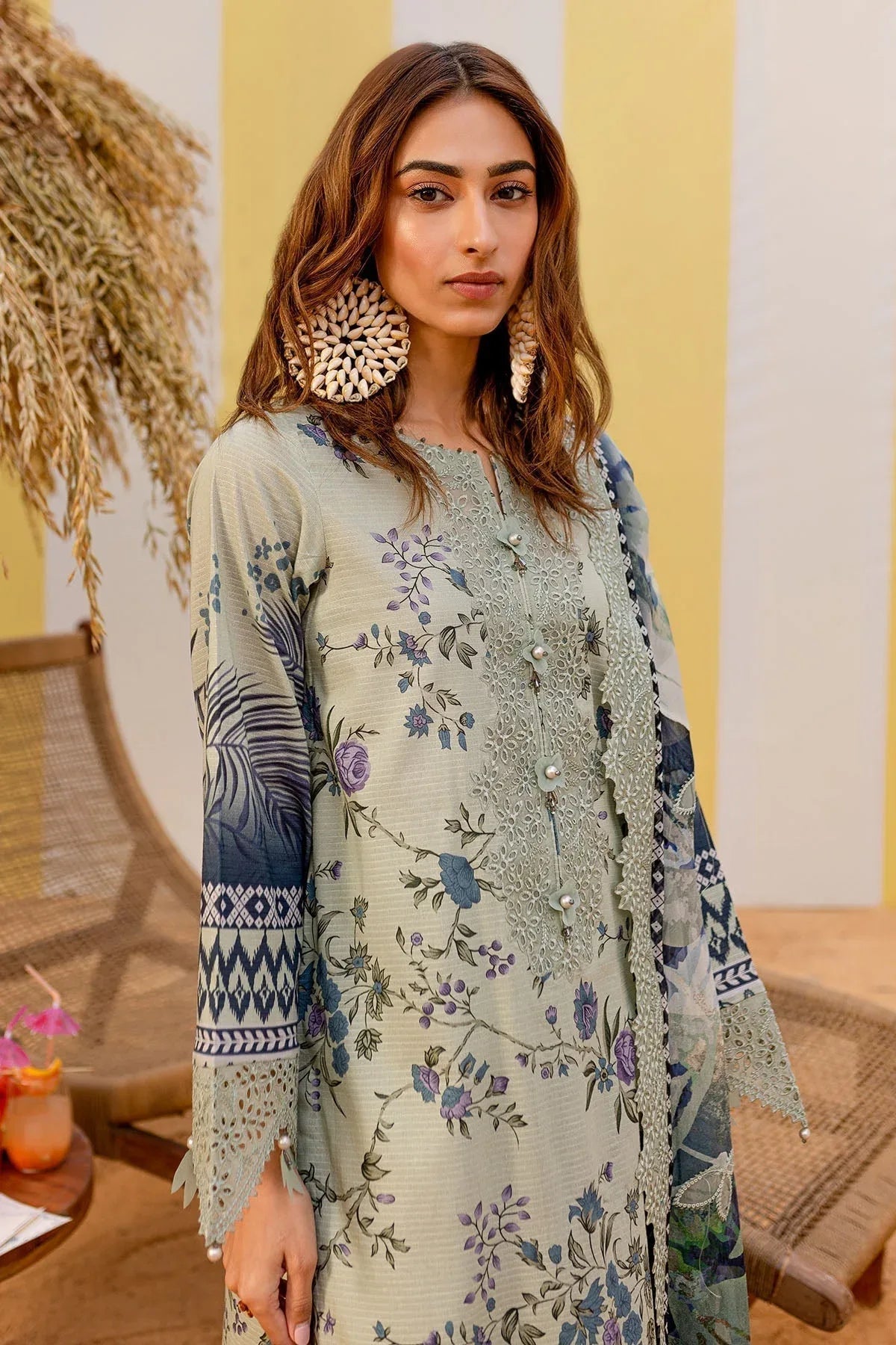 Nureh | Gardenia Lawn 25 | NSG-183 - Aqsa Fabrics