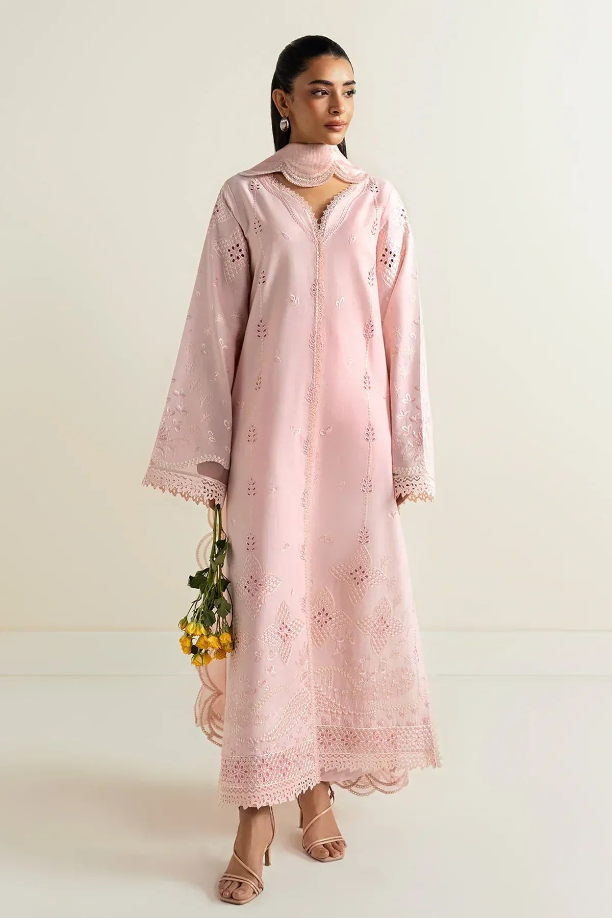 Afrozeh | Basic Pret 25 | Dewy Lilac - Aqsa Fabrics