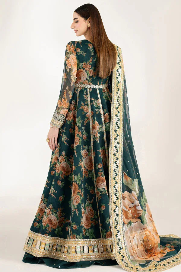 Farasha | Fiorella Formals | Teal Passion - Aqsa Fabrics