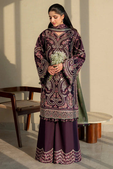 Jazmin | Shahkaar Luxury Lawn 25 | SL25-D6 - Aqsa Fabrics