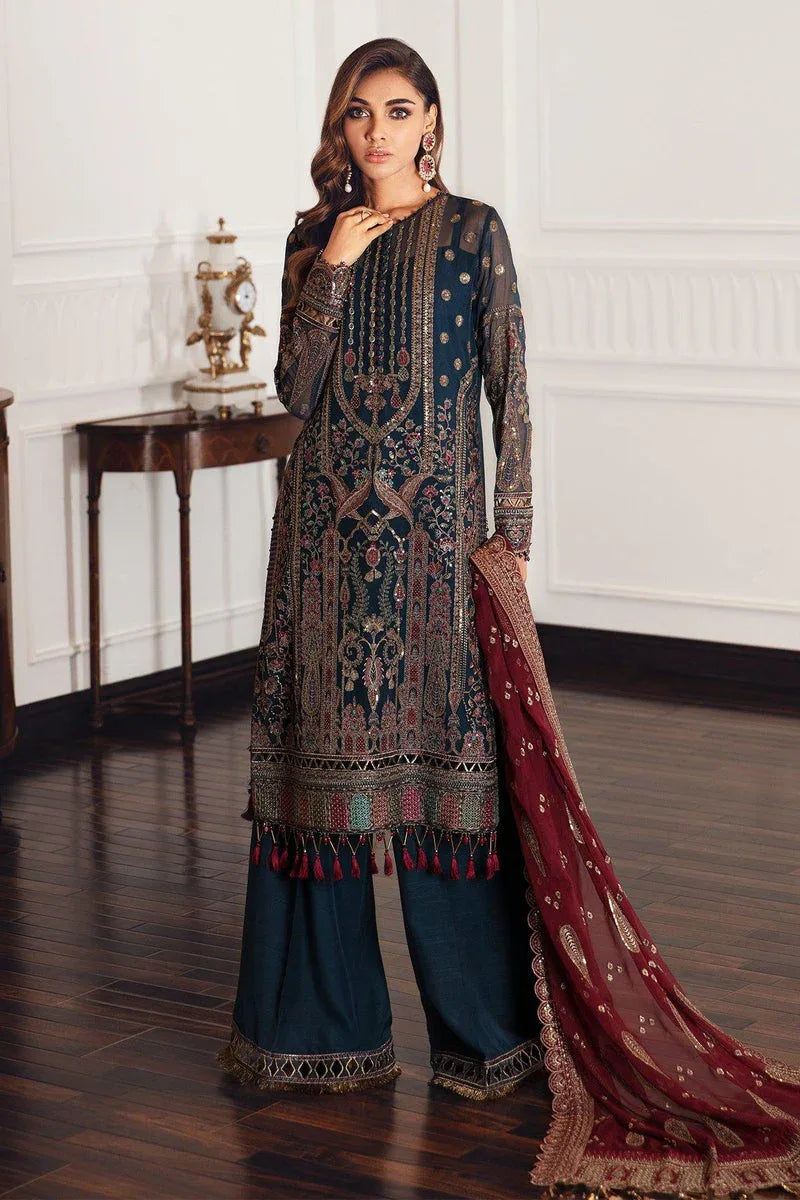 Jazmin | Formals Collection | CHIFFON UC-3049 - Aqsa Fabrics