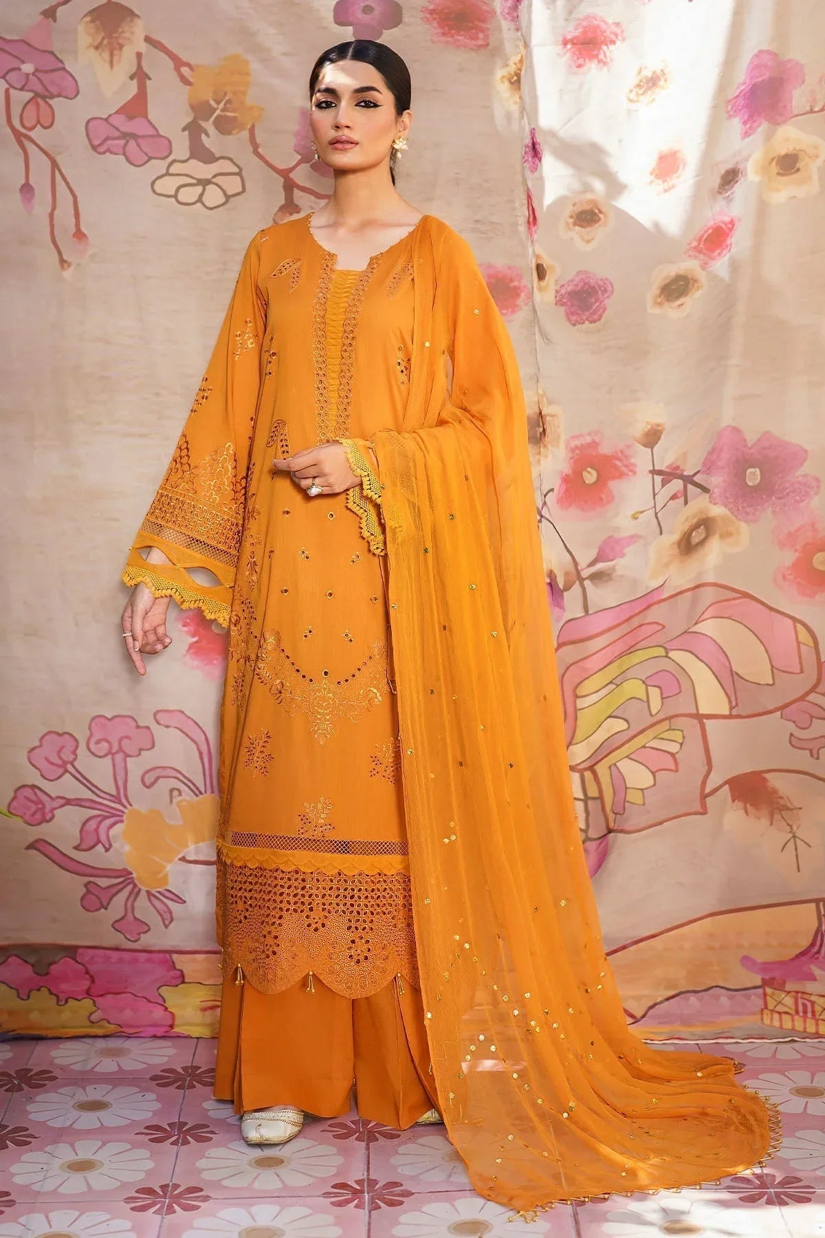 Nureh | Bazaar Lawn | NS-138 - Aqsa Fabrics