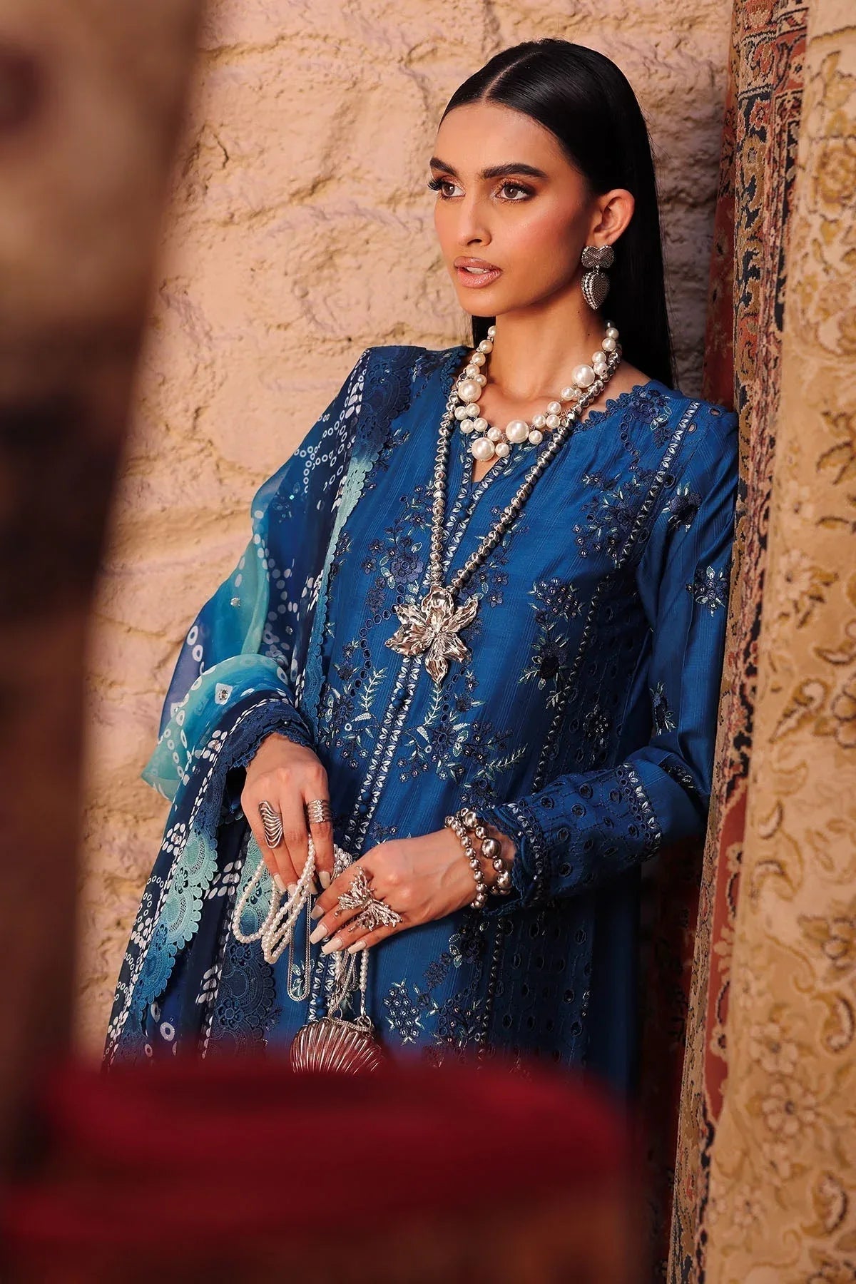 Nureh | Bazaar Lawn | NE-160 - Aqsa Fabrics