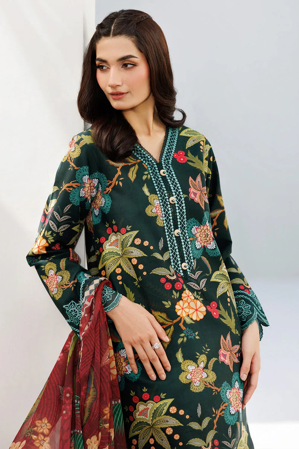 Farasha | Printed Essentials | Blossom Charm - Aqsa Fabrics