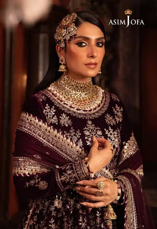 Asim Jofa | Makhmal Wedding Velvet 23 | AJMM-11 - Aqsa Fabrics