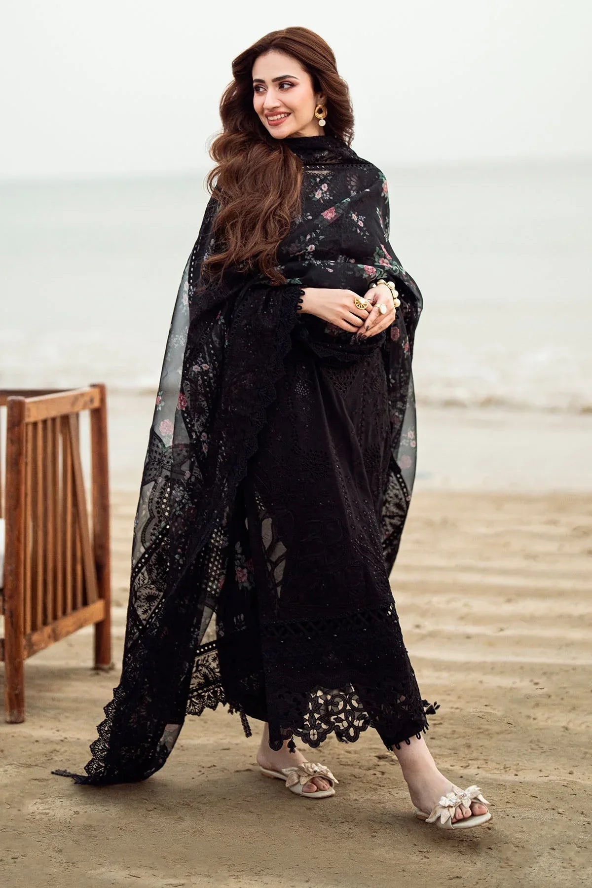 Nureh | Khuwab Luxury Lawn | NE-151 - Aqsa Fabrics