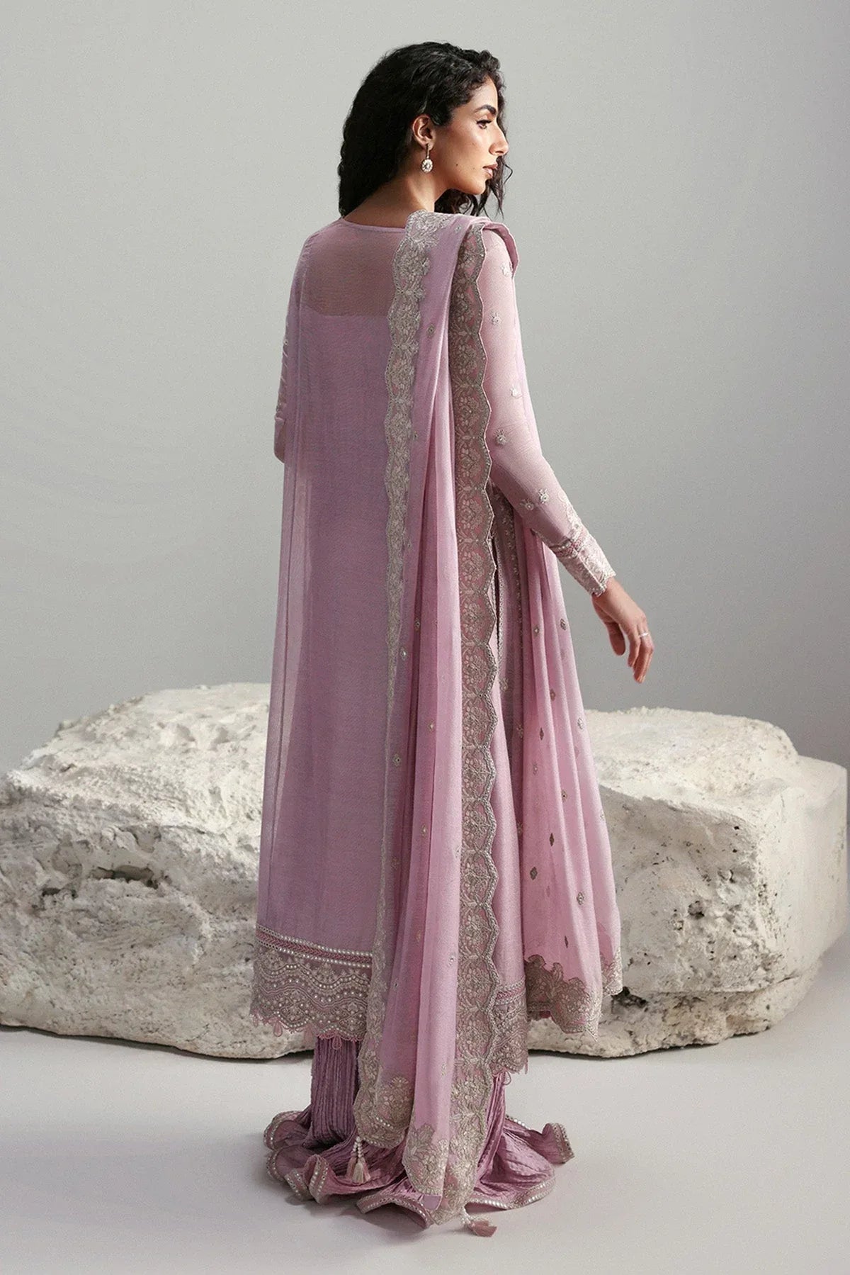 Afrozeh | Slate Ready to Wear | Elowen - Aqsa Fabrics