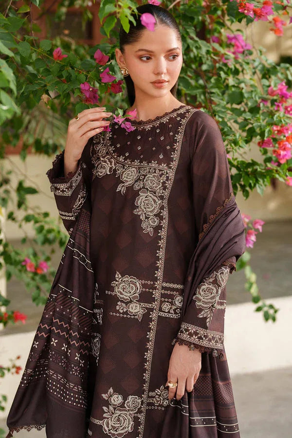 Farasha | Meline Premium Viscose 25 | Autumn Rose - Aqsa Fabrics